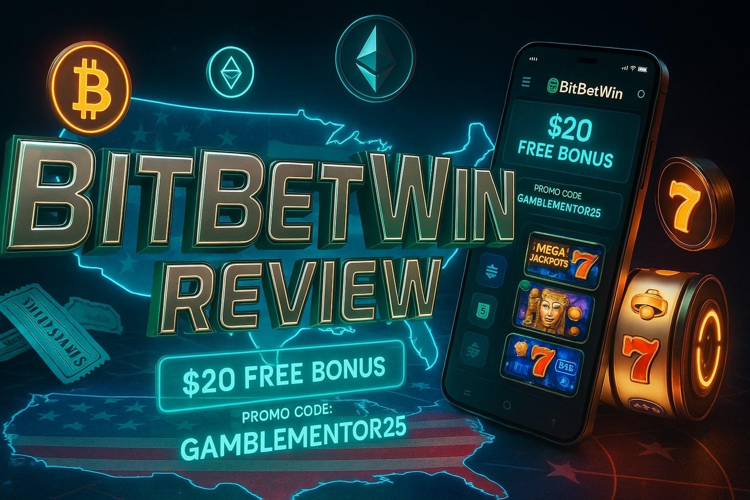 BitBetWin Sweepstakes Casino – Crypto-Friendly, $20 Bonus - featured image